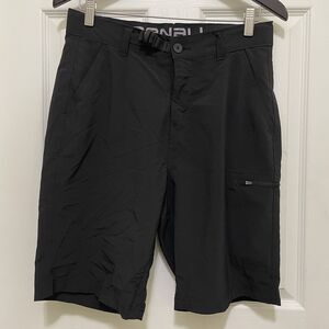 2 Pairs - Denali Shorts Lightweight Golf Hiking w/ Belt‎ Black & Gray Mens Sz 30